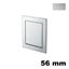 Immagine di Maniglia U9107 B da incassare 56x56 metallo pressofuso finitura argento 