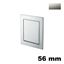 Immagine di Maniglia U9107 B da incassare 56x56 metallo pressofuso finitura nichel satinato 