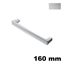 Immagine di Maniglia U9110 A interasse 160 mm metallo pressofuso finitura argento 