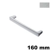Immagine di Maniglia U9110 A interasse 160 mm metallo pressofuso finitura cromo satinato 