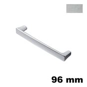 Immagine di Maniglia U9110 C interasse 96 mm metallo pressofuso finitura cromo satinato 