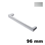 Immagine di Maniglia U9110 C interasse 96 mm metallo pressofuso finitura argento 