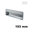 Immagine di Maniglia U9148 A da incassare 193x51,5 mm metallo pressofuso finitura bianco opaco 