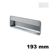 Immagine di Maniglia U9148 A da incassare 193x51,5 mm metallo pressofuso finitura bianco opaco 