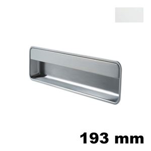 Immagine di Maniglia U9148 A da incassare 193x51,5 mm metallo pressofuso finitura bianco opaco 