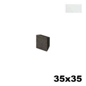 Immagine di Maniglia U9160 C Basic 35x35 mm metallo pressofuso finitura bianco opaco 