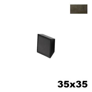 Immagine di Maniglia U9160 C Blank 35x35 mm metallo pressofuso finitura bronzo ossidato 