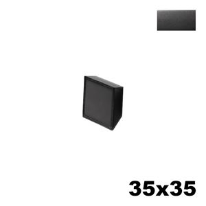 Immagine di Maniglia U9160 C Blank 35x35 mm metallo pressofuso finitura antracite 