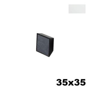 Immagine di Maniglia U9160 C Combi 35x35 mm metallo pressofuso finitura bianco/ardesia 