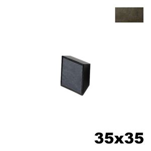 Immagine di Maniglia U9160 C Combi 35x35 mm metallo pressofuso finitura bronzo/ardesia 