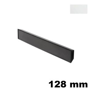 Immagine di Maniglia U9160 D Blank interasse 128 mm metallo pressofuso finitura bianco opaco 