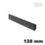 Immagine di Maniglia U9160 D Blank interasse 128 mm metallo pressofuso finitura bianco opaco 