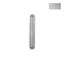 Immagine di Maniglia U9168 da incassare 85x16 mm metallo pressofuso finitura argento 