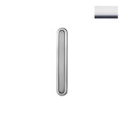 Immagine di Maniglia U9168 da incassare 85x16 mm metallo pressofuso finitura cromo lucido 