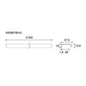Immagine di Maniglia U9170 A lunghezza 3000 mm alluminio finitura bronzo verniciato 