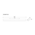 Immagine di Maniglia U9171 B interasse 448 mm metallo pressofuso finitura argento 