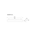 Immagine di Maniglia U9171 C interasse 160 mm metallo pressofuso finitura argento 