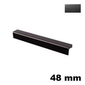 Immagine di Maniglia U9171 D interasse 48 mm metallo pressofuso finitura antracite 