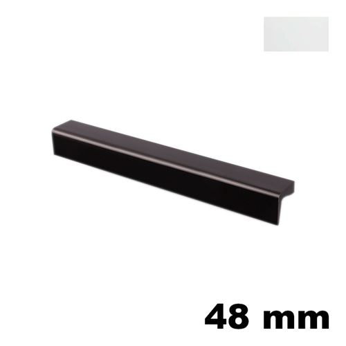 Immagine di Maniglia U9171 D interasse 48 mm metallo pressofuso finitura bianco opaco 