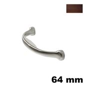 Immagine di Maniglia U945 C interasse 64 mm metallo pressofuso finitura rame 
