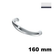 Immagine di Maniglia U946 A interasse 160 mm metallo pressofuso finitura cromo lucido 