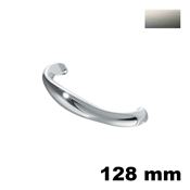 Immagine di Maniglia U946 B interasse 128 mm metallo pressofuso finitura nichel satinato 