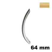 Immagine di Maniglia U960 D interasse 64 mm metallo pressofuso finitura nichel satinato 