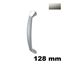Immagine di Maniglia U976 B interasse 128 mm metallo pressofuso finitura nichel satinato 