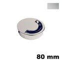 Immagine di Passacavo U1016 metallo pressofuso diamentro 80 mm finitura argento 