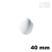 Immagine di Pomolo C105 polipropilene diametro 40 mm colore bianco 