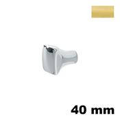 Immagine di Pomolo L119 ottone 40x40 mm finitura oro lucido 