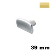 Immagine di Pomolo L138 metallo pressofuso finitura oro lucido 