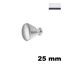 Immagine di Pomolo U835 A ottone diametro 25 mm finitura cromo lucido 