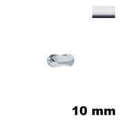 Immagine di Pomolo U866 diametro 10 mm metallo pressofuso finitura cromo lucido 