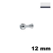 Immagine di Pomolo U898 diametro 12 mm ottone finitura cromo lucido 