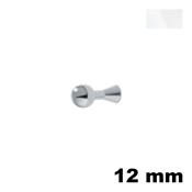 Immagine di Pomolo U898 diametro 12 mm ottone finitura bianco 