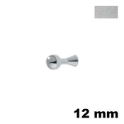 Immagine di Pomolo U898 diametro 12 mm ottone finitura cromo satinato 