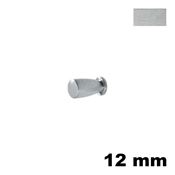 Immagine di Pomolo U934 diametro 12 mm ottone finitura cromo satinato 