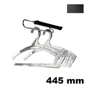 Immagine di Portaometti estraibile Function 445 mm finitura acciaio/nero 