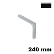 Immagine di Reggimensola Bacone metallo pressofuso 240 mm colore nero 