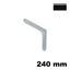 Immagine di Reggimensola Bacone metallo pressofuso 240 mm colore nero 