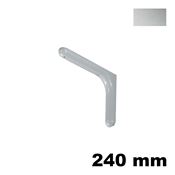 Immagine di Reggimensola Bacone metallo pressofuso 240 mm colore argento 