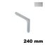 Immagine di Reggimensola Bacone metallo pressofuso 240 mm colore argento 
