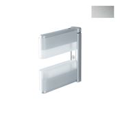 Immagine di Reggimensola U1428 metallo pressofuso 111 mm finitura argento e bianco opalino 