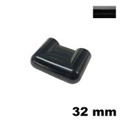 Immagine di Maniglia C104 B interasse 32 mm plastica nera 