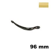 Immagine di Maniglia L145 B interasse 96 mm ottone finitura oro lucido 