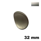 Immagine di Maniglia U824 B interasse 32 mm metallo pressofuso finitura nichel satinato 
