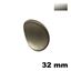 Immagine di Maniglia U824 B interasse 32 mm metallo pressofuso finitura nichel satinato 