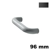 Immagine di Maniglia u841 interasse 96 mm gomma nera 