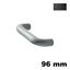Immagine di Maniglia u841 interasse 96 mm gomma nera 